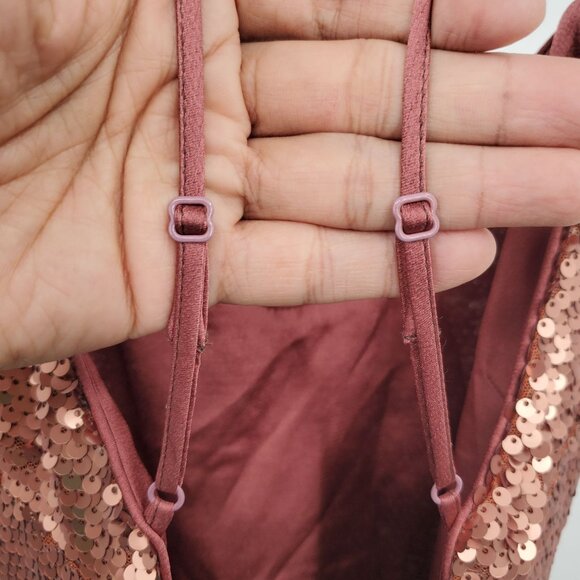 Spring + Mercer Mid Length Tank Sequin Dress Women Size Large NWT - Picture 5 of 13